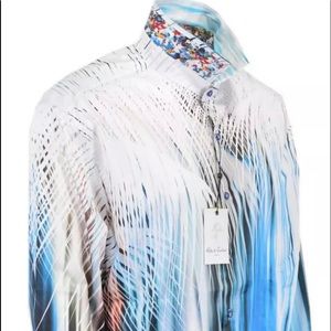 Rare 4xl Robert Graham multi abstract shirt NWT